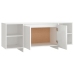 Mueble para TV madera contrachapada blanco 130x35x50 cm