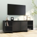 Mueble para TV madera contrachapada negro 130x35x50 cm