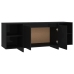 Mueble para TV madera contrachapada negro 130x35x50 cm