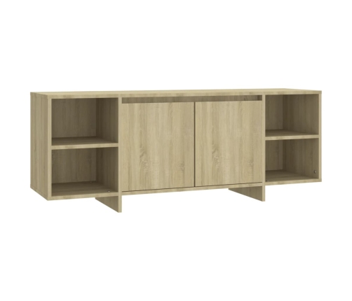 Mueble para TV madera contrachapada roble Sonoma 130x35x50 cm