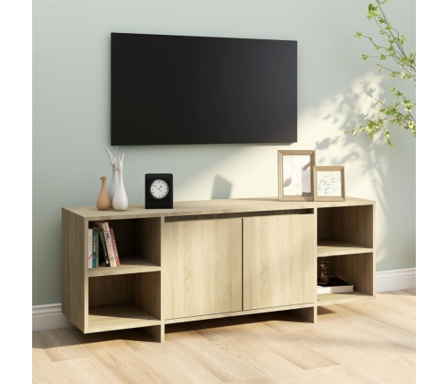 Mueble para TV madera contrachapada roble Sonoma 130x35x50 cm