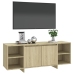 Mueble para TV madera contrachapada roble Sonoma 130x35x50 cm