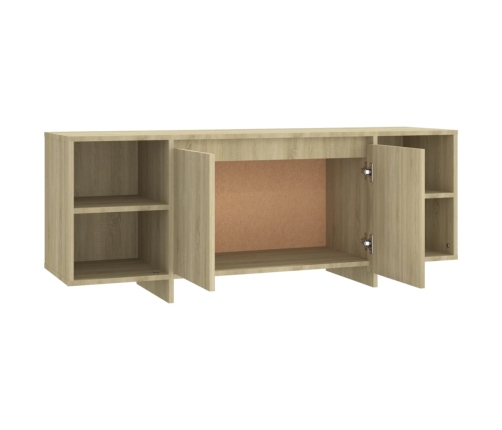 Mueble para TV madera contrachapada roble Sonoma 130x35x50 cm