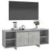 Mueble para TV madera contrachapada gris hormigón 130x35x50 cm