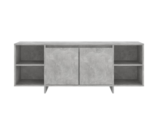 Mueble para TV madera contrachapada gris hormigón 130x35x50 cm