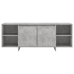 Mueble para TV madera contrachapada gris hormigón 130x35x50 cm