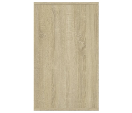 Aparador de madera contrachapada roble Sonoma 135x41x75 cm