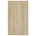 Aparador de madera contrachapada roble Sonoma 135x41x75 cm