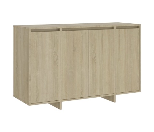 Aparador de madera contrachapada roble Sonoma 120x41x75 cm