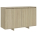 Aparador de madera contrachapada roble Sonoma 120x41x75 cm