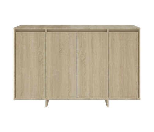 Aparador de madera contrachapada roble Sonoma 120x41x75 cm