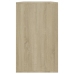 Aparador de madera contrachapada roble Sonoma 120x41x75 cm