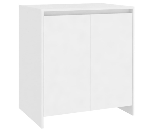 Aparador de madera contrachapada blanco 70x41x75 cm