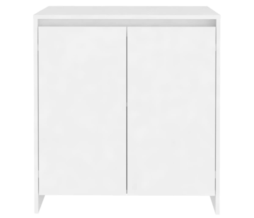 Aparador de madera contrachapada blanco 70x41x75 cm