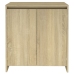 Aparador de madera contrachapada roble Sonoma 70x41x75 cm