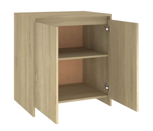 Aparador de madera contrachapada roble Sonoma 70x41x75 cm