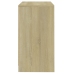 Aparador de madera contrachapada roble Sonoma 70x41x75 cm