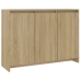 Aparador de madera contrachapada roble Sonoma 102x33x75 cm