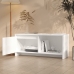 Mueble para TV de madera contrachapada blanco 90x35x40 cm