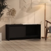 Mueble para TV madera contrachapada negro 90x35x40 cm