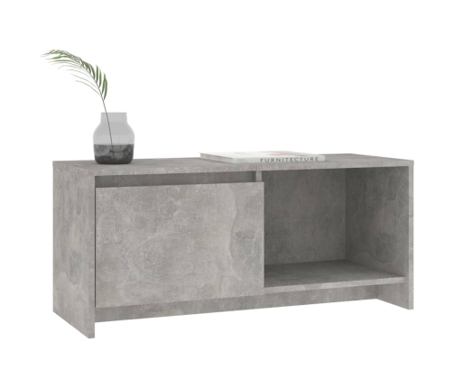 Mueble para TV madera contrachapada gris hormigón 90x35x40 cm