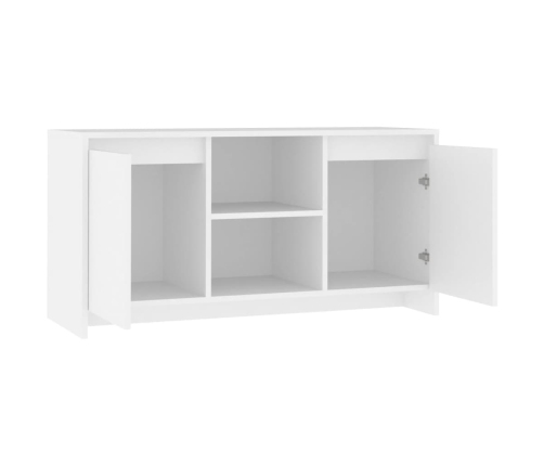 Mueble para TV madera contrachapada blanco 102x37,5x52,5 cm