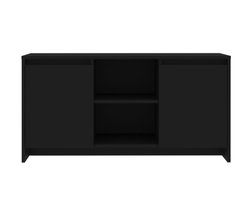 Mueble para TV madera contrachapada negro 102x37,5x52,5 cm