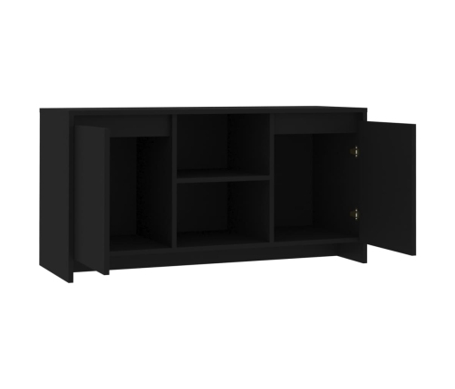 Mueble para TV madera contrachapada negro 102x37,5x52,5 cm