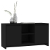 Mueble para TV madera contrachapada negro 102x37,5x52,5 cm