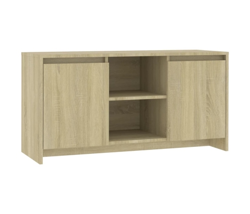 vidaXL Mueble de TV madera contrachapada roble Sonoma 102x37,5x52,5 cm