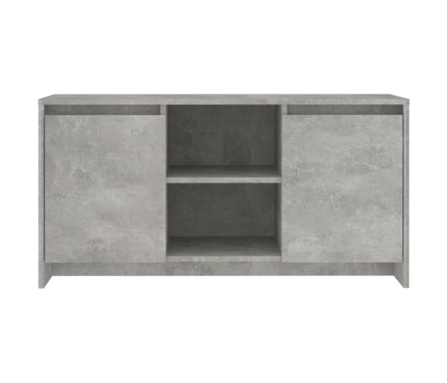 vidaXL Mueble de TV madera contrachapada gris hormigón 102x37,5x52,5cm