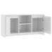 Mueble de TV madera contrachapada blanco brillo 102x37,5x52,5cm