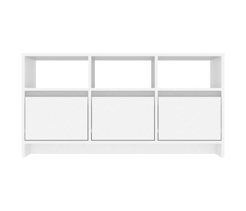 Mueble para TV madera contrachapada blanco 102x37,5x52,5 cm