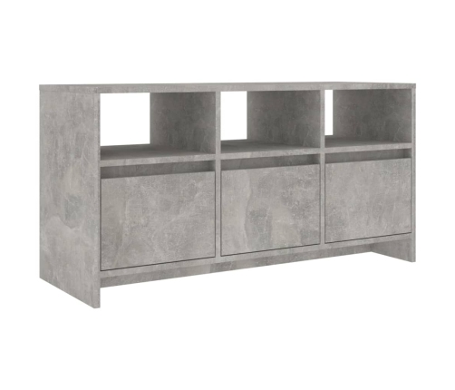 Mueble de TV madera contrachapada gris hormigón 102x37,5x52,5cm