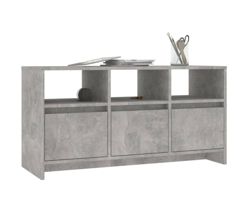 Mueble de TV madera contrachapada gris hormigón 102x37,5x52,5cm