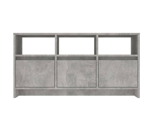 Mueble de TV madera contrachapada gris hormigón 102x37,5x52,5cm