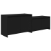 Mueble para TV madera contrachapada negro 146,5x35x50 cm