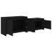 Mueble para TV madera contrachapada negro 146,5x35x50 cm