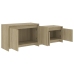 vidaXL Mueble para TV madera contrachapada roble Sonoma 146,5x35x50 cm