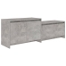 vidaXL Mueble de TV madera contrachapada gris hormigón 146,5x35x50 cm