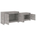 vidaXL Mueble de TV madera contrachapada gris hormigón 146,5x35x50 cm