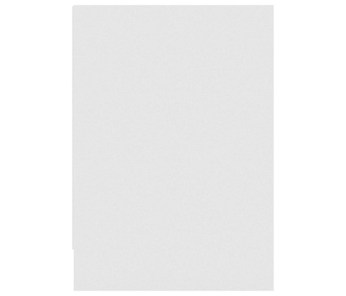 vidaXL Mueble de TV madera contrachapada blanco brillo 146,5x35x50 cm