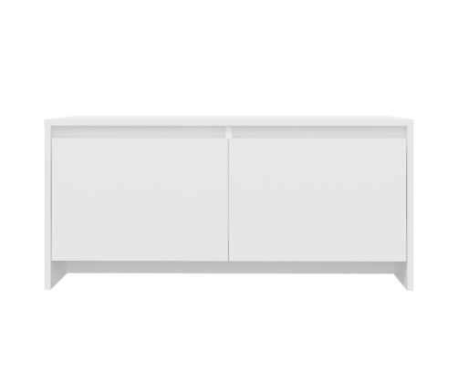 vidaXL Mesa de centro madera contrachapada blanco 90x50x41,5 cm