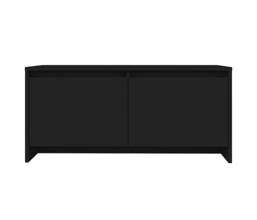 vidaXL Mesa de centro madera de ingeniería negra 90x50x41,5 cm