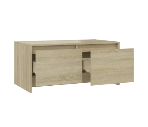 Mesa de centro madera de ingeniería roble Sonoma 90x50x41,5 cm