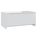 vidaXL Mesa de centro madera contrachapada blanco brillo 90x50x41,5 cm