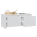 vidaXL Mesa de centro madera contrachapada blanco brillo 90x50x41,5 cm