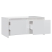 vidaXL Mesa de centro madera contrachapada blanco brillo 90x50x41,5 cm