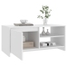 Mesa de centro madera contrachapada blanco 102x50x45 cm