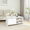 vidaXL Mesa de centro madera contrachapada blanco 102x50x45 cm